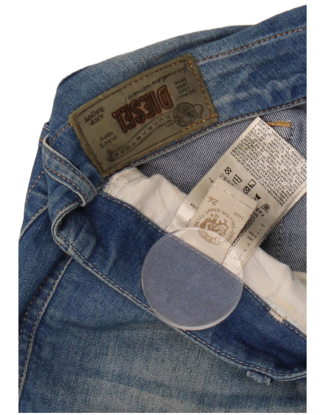 DIESEL Jeans Grupee Super Skinny da Donna W26 L33 Cotone Blu