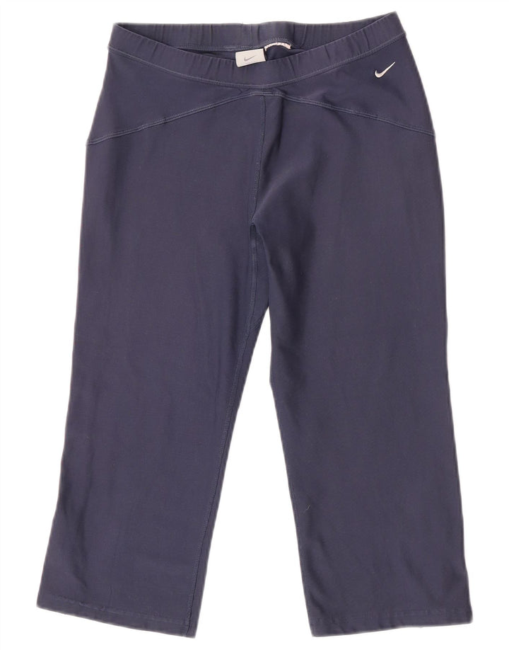 Leggings Nike Capri da donna UK 10/12 medio blu navy