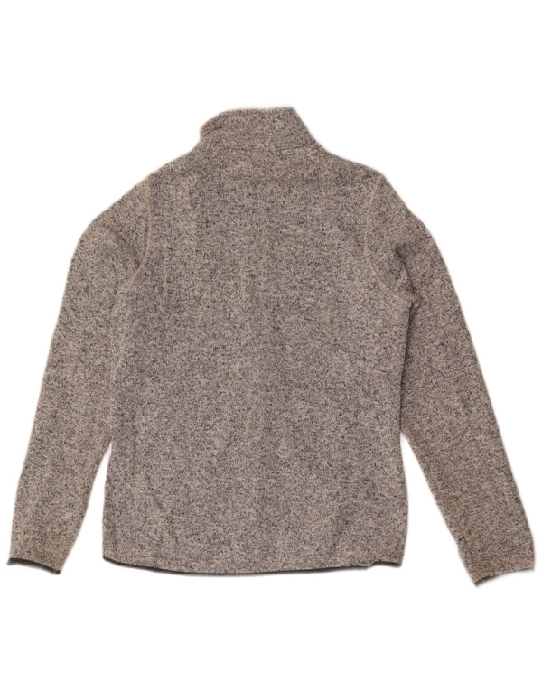 Giacca da tuta da donna Eddie Bauer UK 14 Poliestere screziato grigio medio