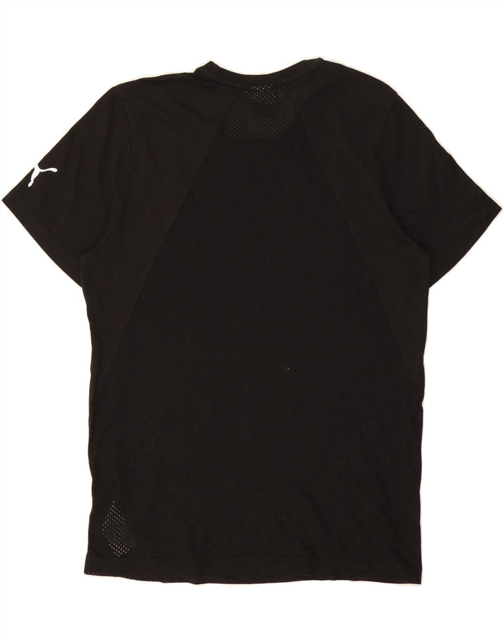 PUMA Mens Graphic T-Shirt Top Medium Black Cotton Vintage Puma and Second-Hand Puma from Messina Hembry 