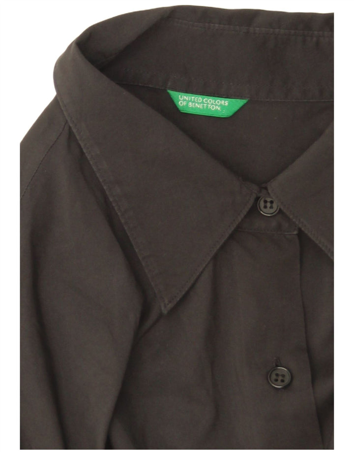 Camicia da donna Benetton UK 16 grande nera