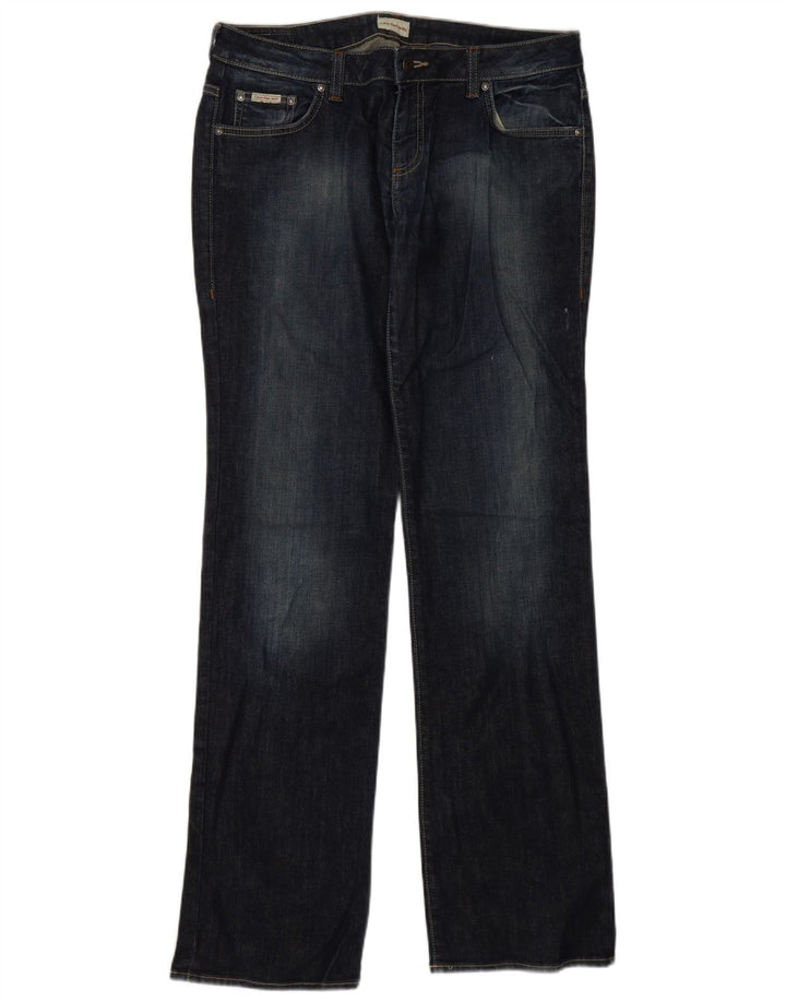 Jeans Bootcut da donna Calvin Klein W32 L34 cotone blu navy