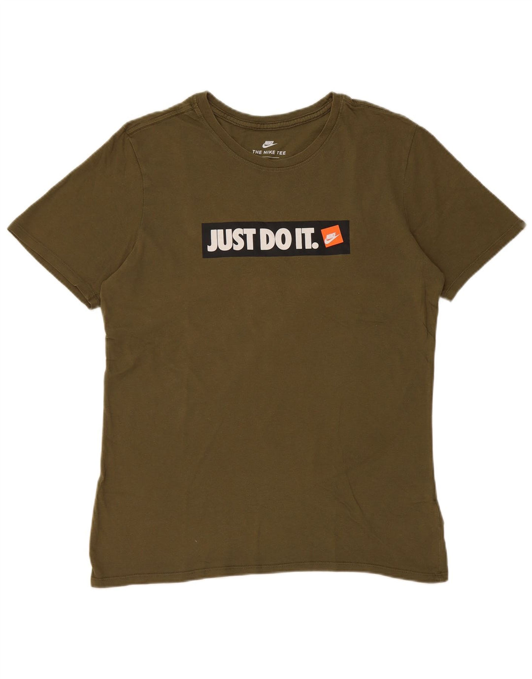 T-shirt grafica da uomo Nike Top in cotone kaki medio