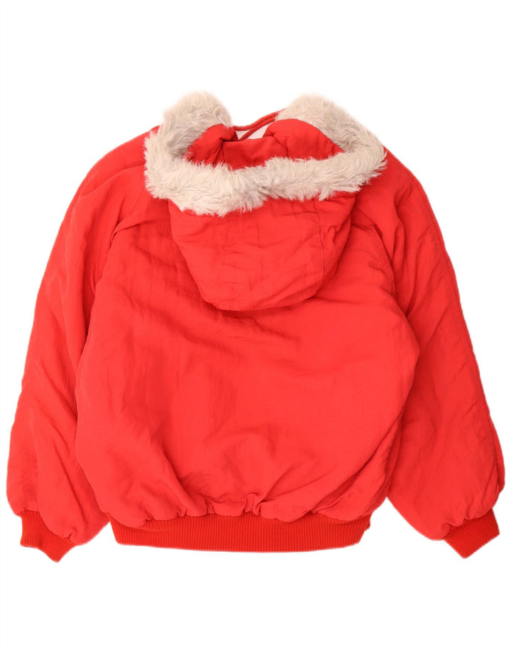 Giacca imbottita oversize con cappuccio da donna Faciba EU 42 Large Rosso Poliammide