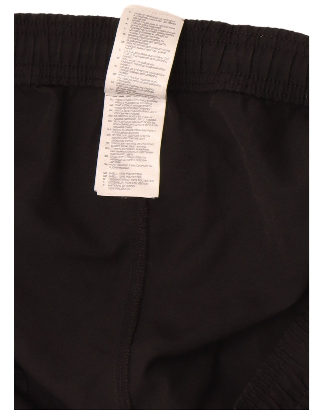 Pantaloncini sportivi da uomo Adidas grandi in poliestere nero