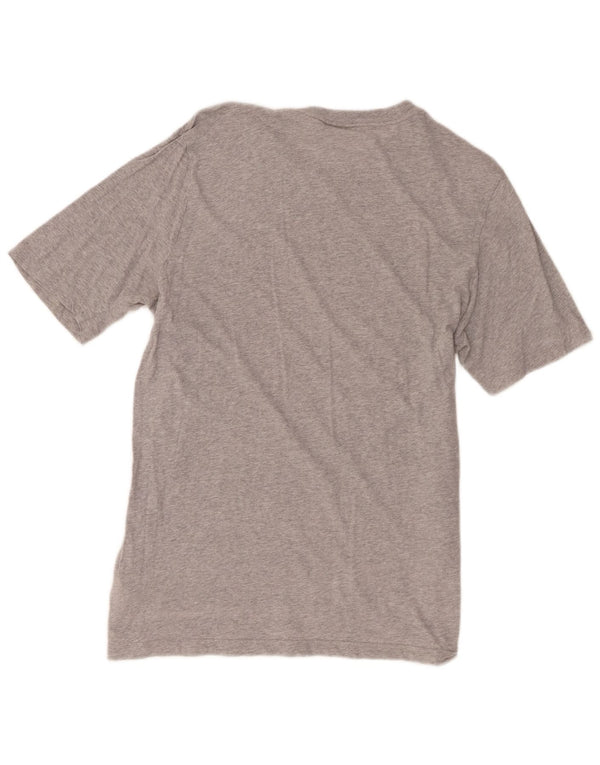 T-shirt da uomo Adidas Top in cotone chiazzato grigio medio