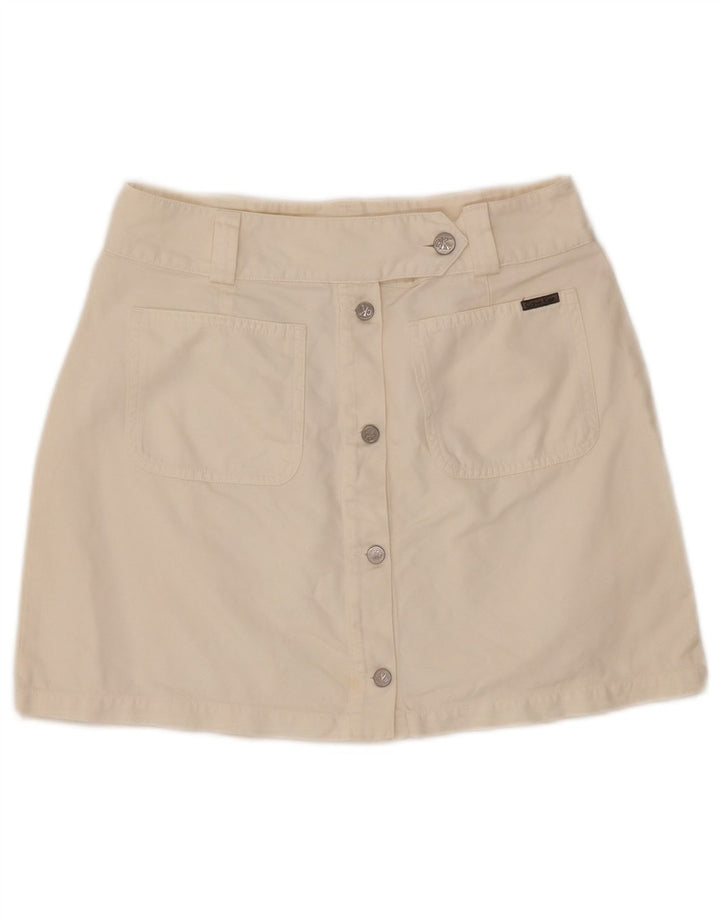 CALVIN KLEIN Minigonna da donna W30 cotone bianco sporco medio