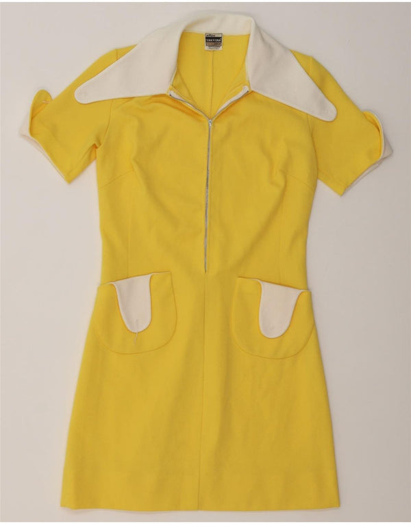 Abito polo da donna Trevira IT 44 Poliestere color block giallo medio