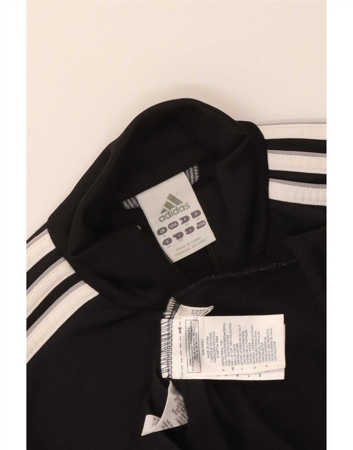 Giacca da tuta da donna Adidas UK 8 Small Poliestere color block nero