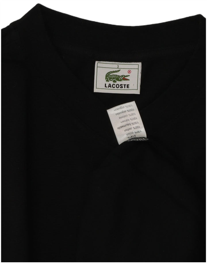 T-shirt da uomo Lacoste taglia 3 piccola in cotone nero