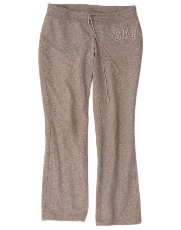 Pantaloni da tuta da donna con grafica svasata Gap UK 8 Small Grigio in cotone screziato