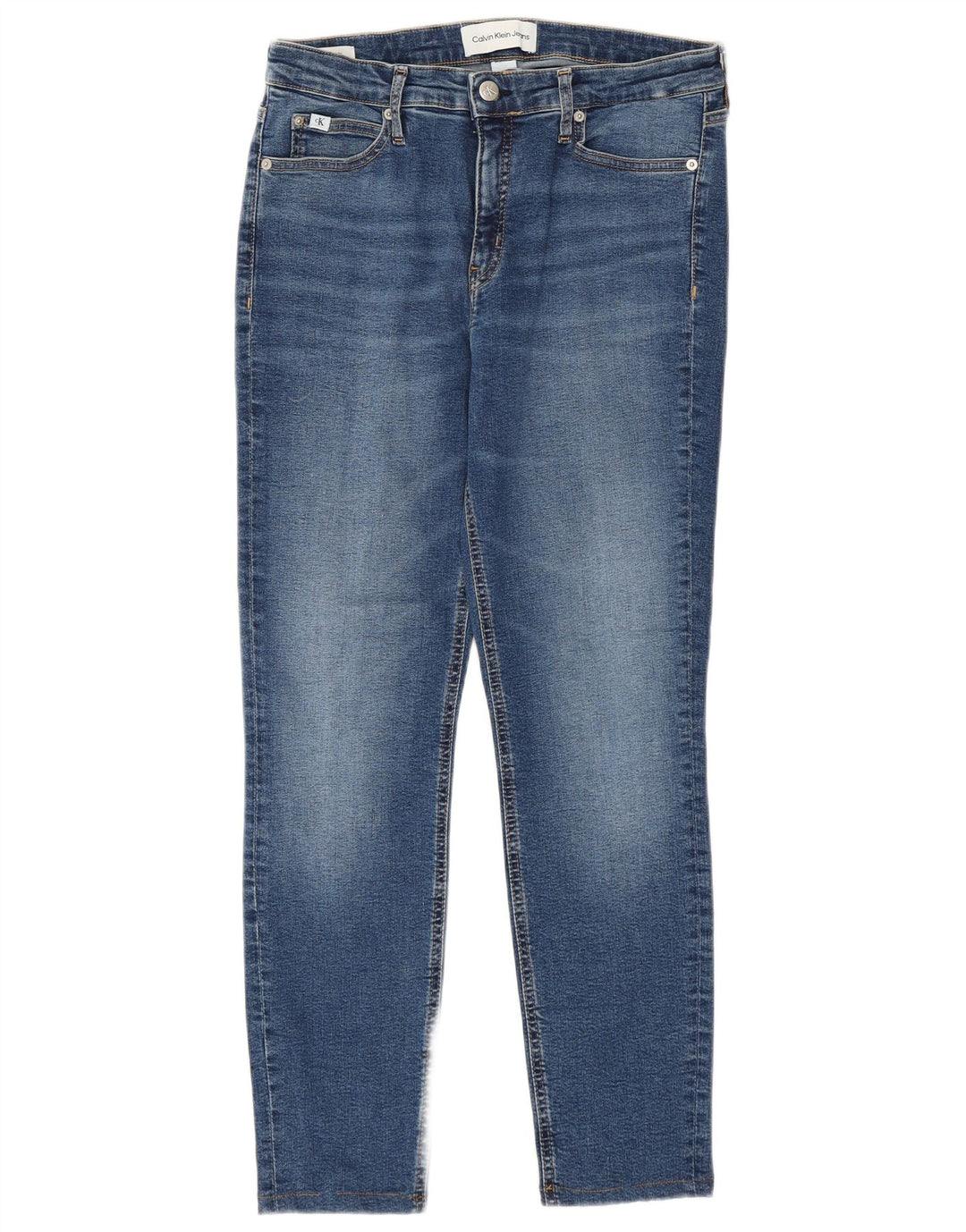 Jeans skinny da donna a vita media Calvin Klein W31 L26 Blu