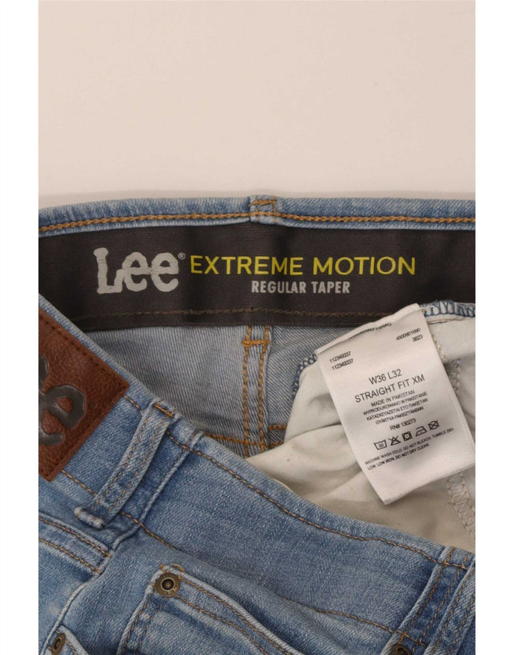 Jeans Lee affusolati regolari da uomo Extreme Motion W36 L32 cotone blu