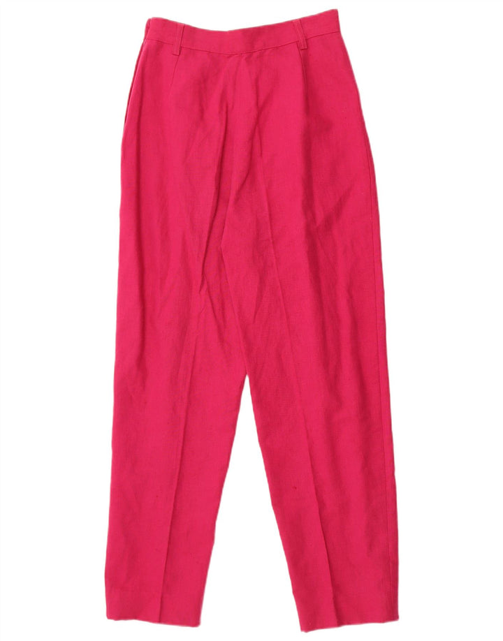 POP 84 Abito da donna a 3 bottoni e 2 pezzi, piccolo W24 L26 in lino rosa