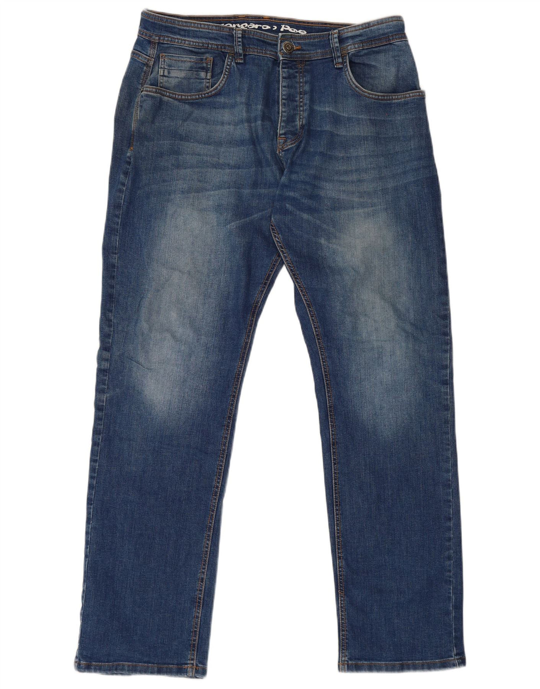 Jeans dritti da uomo Kangaroo Poo W36 L32 cotone blu