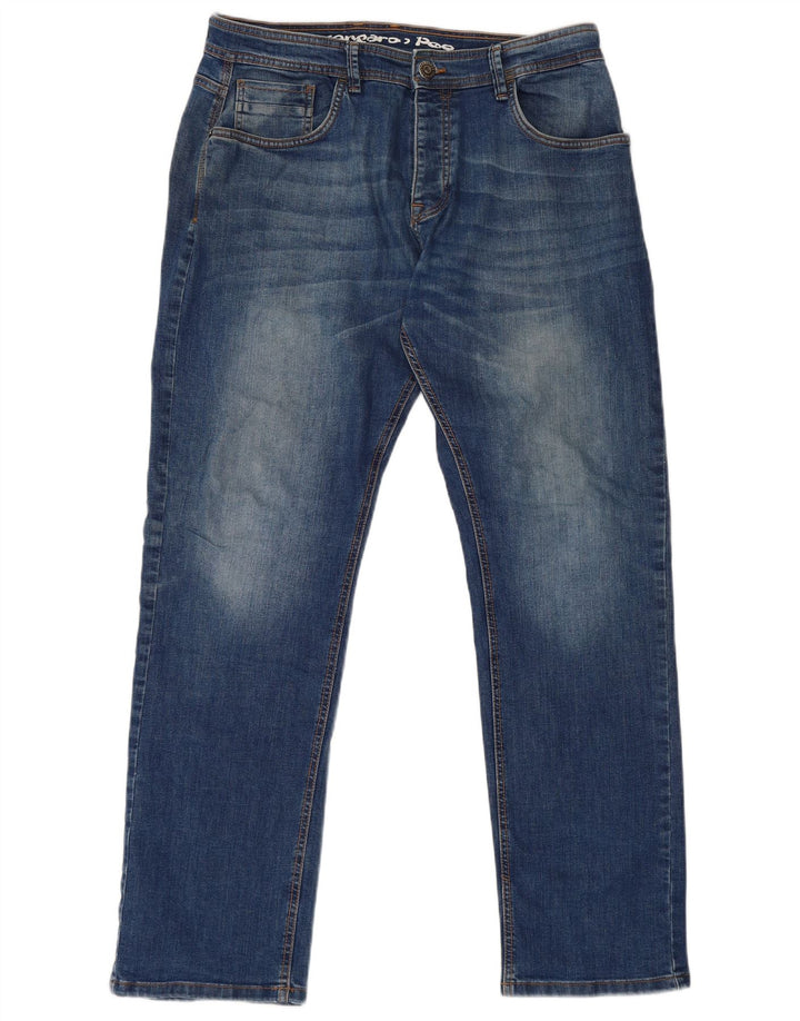 Jeans dritti da uomo Kangaroo Poo W36 L32 cotone blu