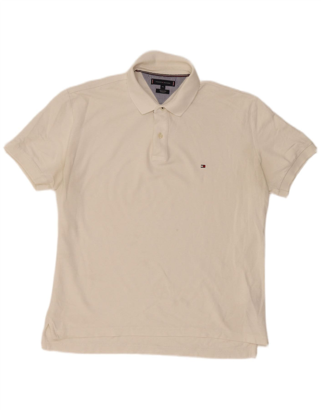 Polo da uomo vestibilità regolare Tommy Hilfiger 2XL cotone bianco