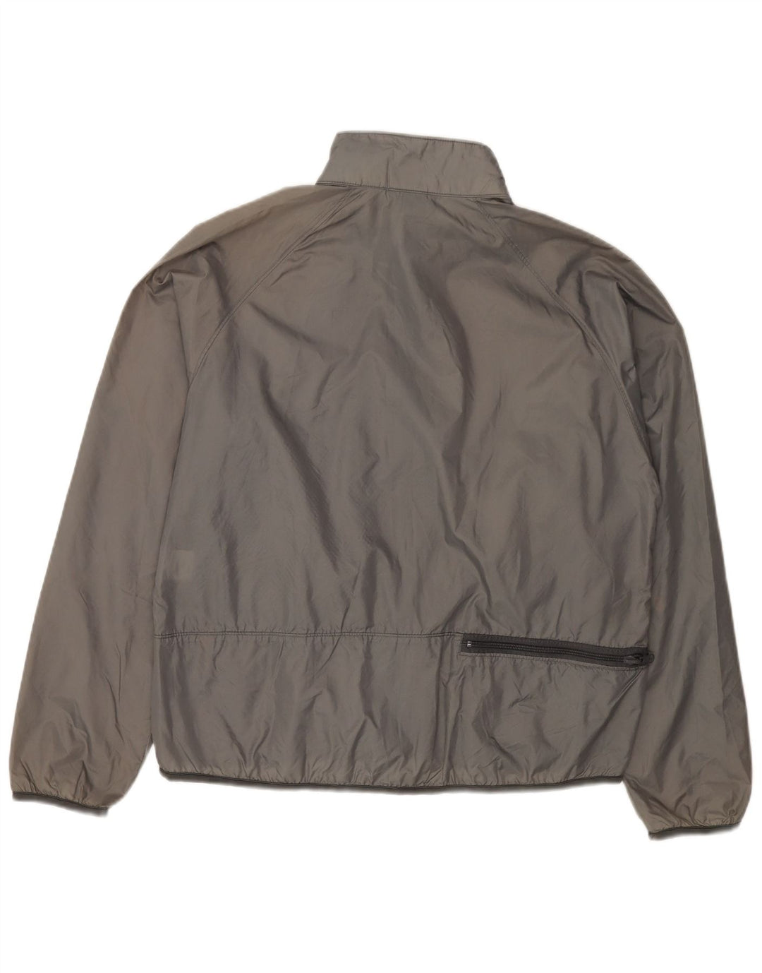 Giacca da tuta da uomo LANDS END in nylon grigio medio