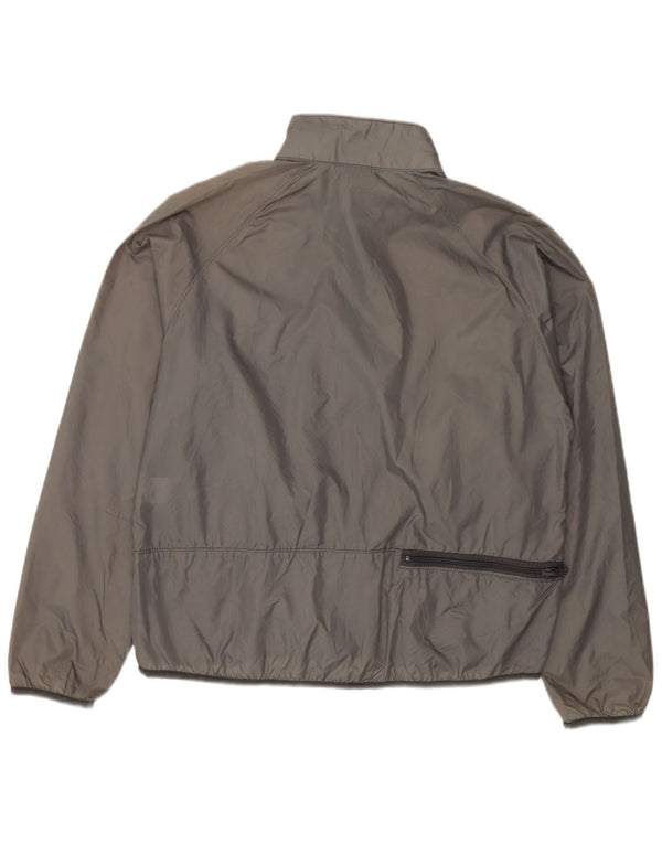 Giacca da tuta da uomo LANDS END in nylon grigio medio