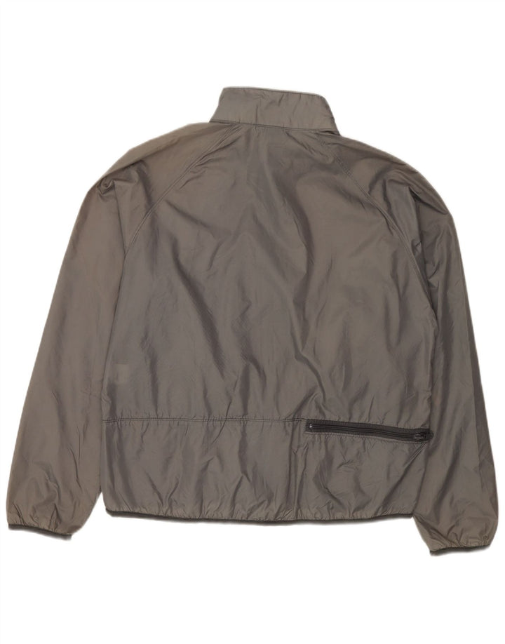 Giacca da tuta da uomo LANDS END in nylon grigio medio