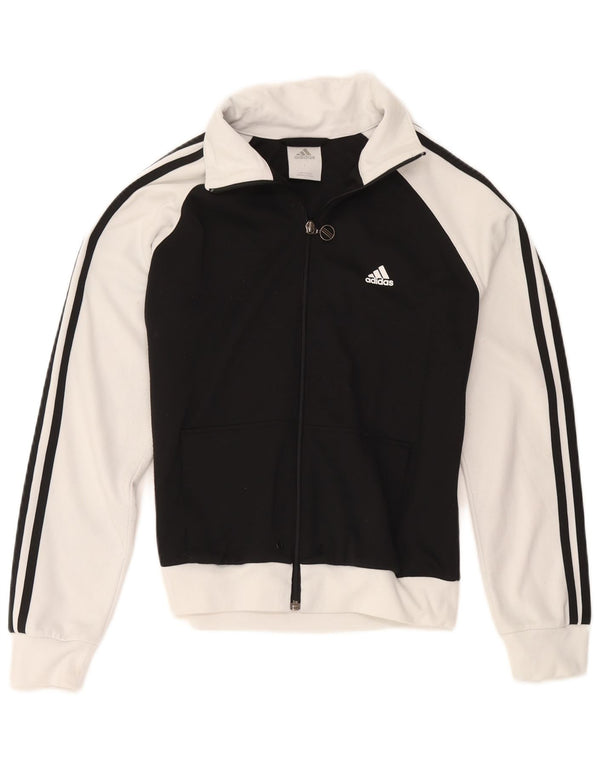 Giacca da tuta da ragazzo Adidas 11-12 anni Large Black Colourblock