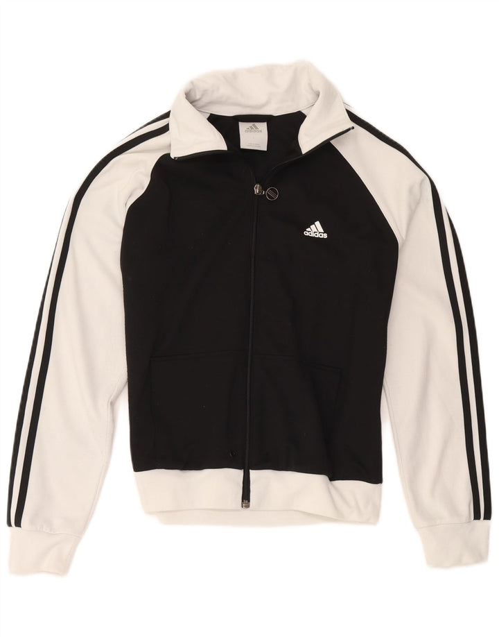 Giacca da tuta da ragazzo Adidas 11-12 anni Large Black Colourblock