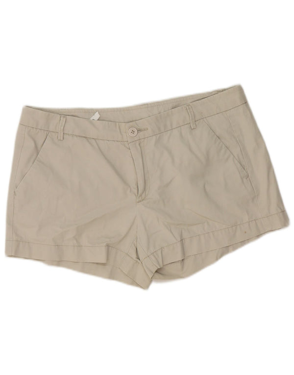 Pantaloncini chino da donna Benetton UK 14 Large W36 Cotone beige