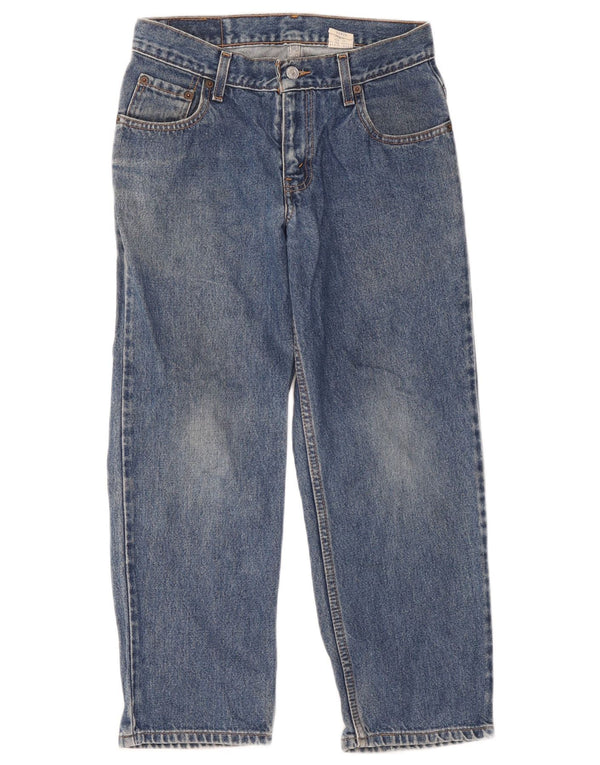 Levi's Uomo 550 Jeans cropped vestibilità rilassata effetto invecchiato W29 L25 cotone blu