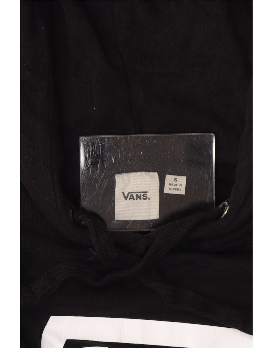 Felpa con cappuccio grafica da donna Vans UK 10 Small Nera