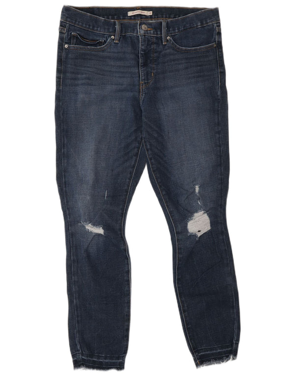 Levi's Donna 311 Jeans skinny modellanti effetto invecchiato W31 L30 Cotone blu