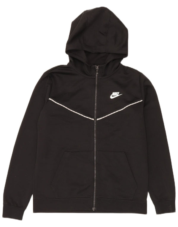 Maglione con cappuccio e zip Nike da bambino 13-14 anni XL Nero Poliestere