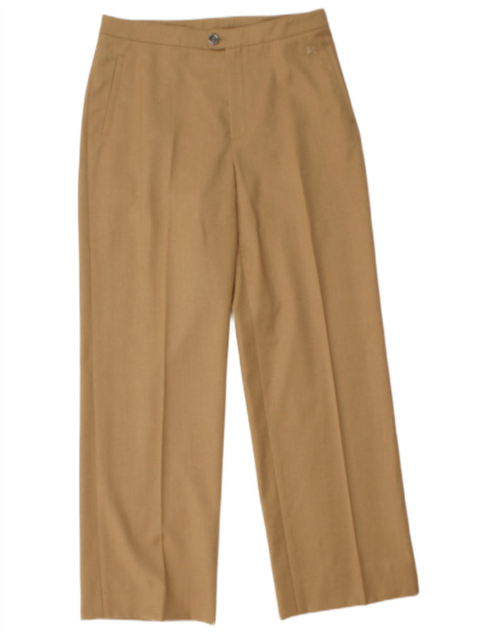 Pantaloni da abito dritti da donna BURBERRY EU 40 Medio W30 L29 Marrone