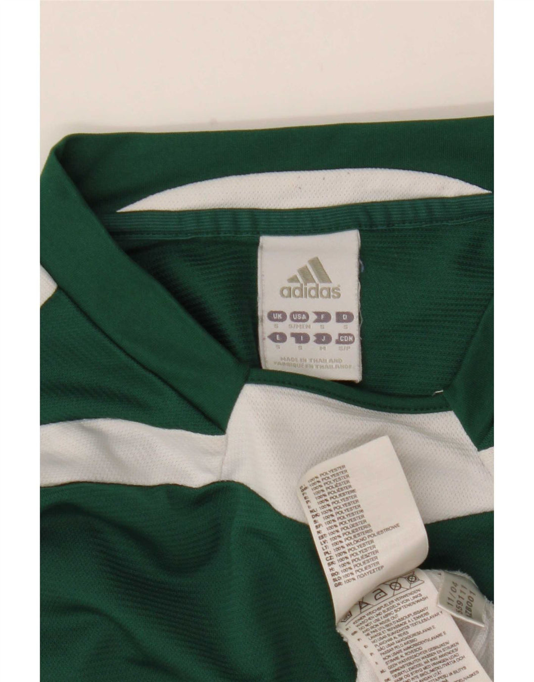 Adidas Uomo Climalite Top Manica Lunga Piccolo Verde Colourblock Poliestere