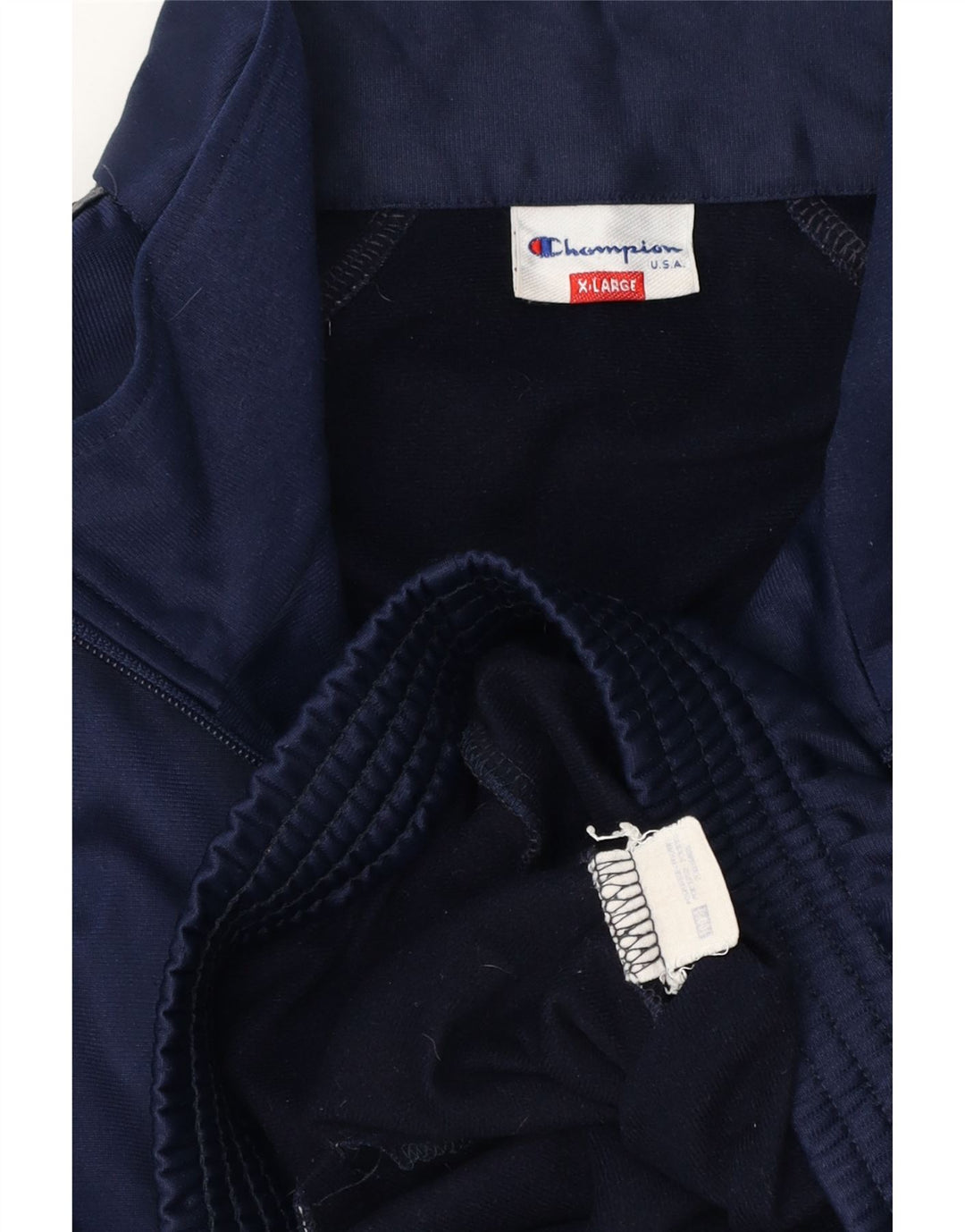 Giacca da tuta grafica Champion da uomo USA XL in poliestere blu navy