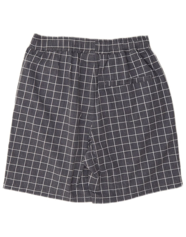 Pantaloncini sportivi Fila da uomo XS in poliestere a quadri grigi