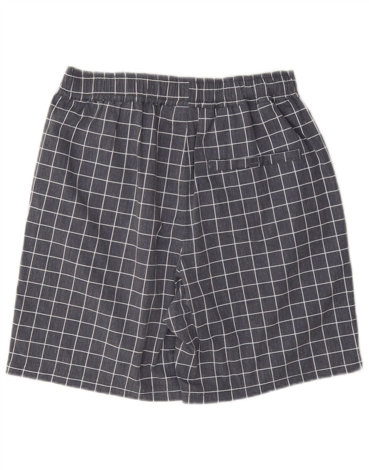 Pantaloncini sportivi Fila da uomo XS in poliestere a quadri grigi