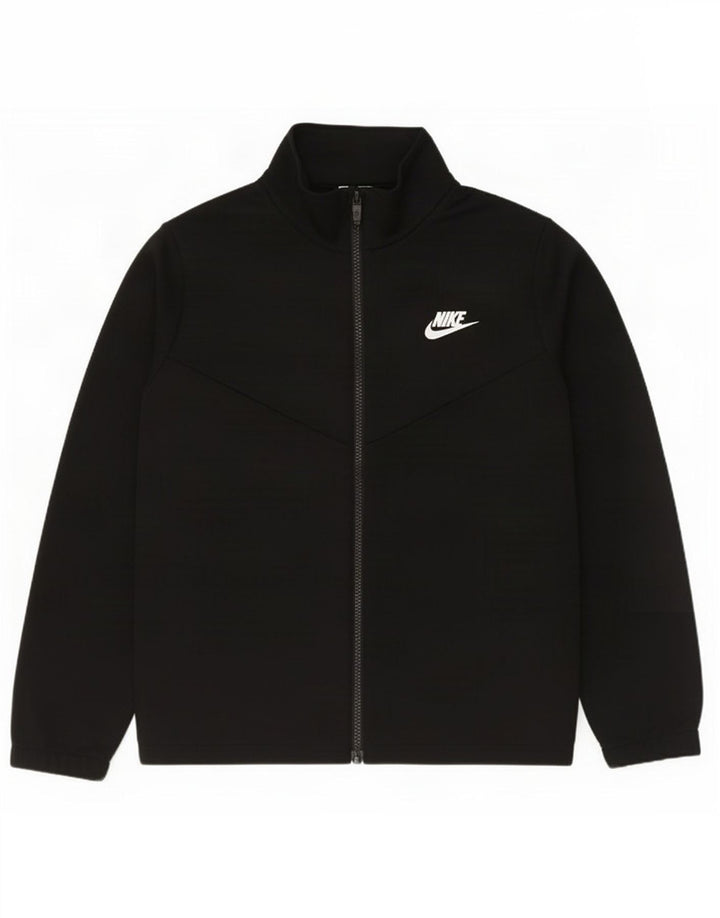Giacca da tuta grafica Nike da ragazzo, 12-13 anni, grande, in poliestere nero