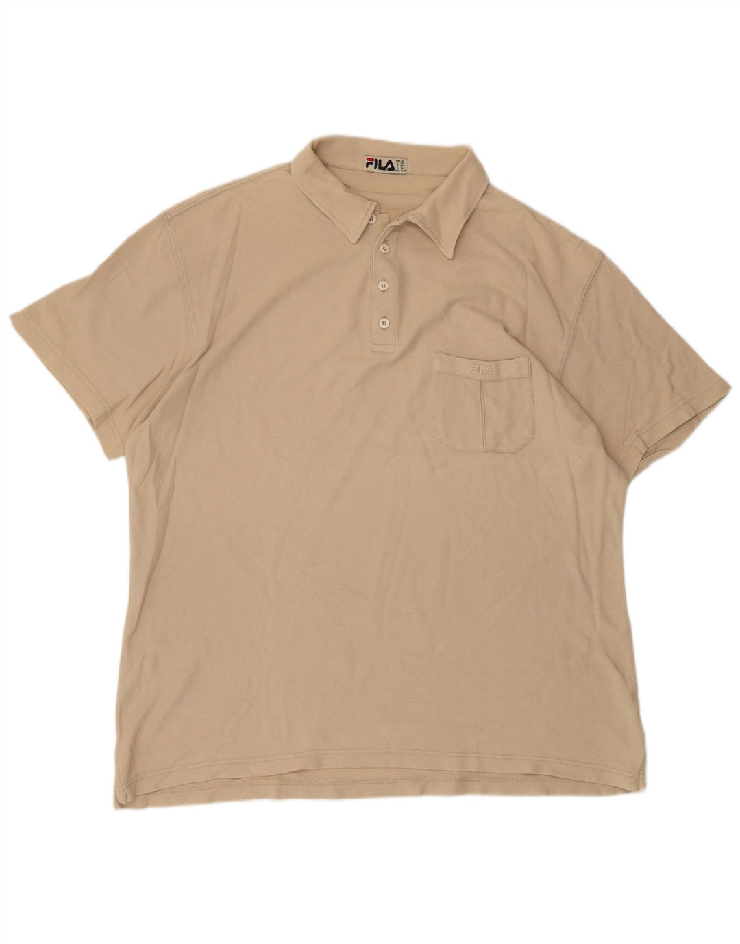Polo da uomo FILA XL in cotone beige