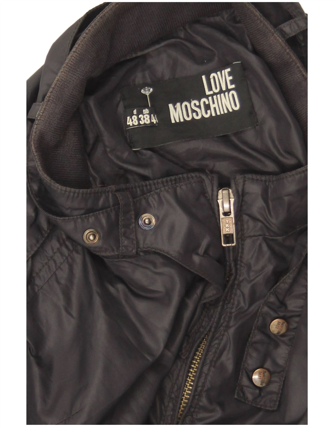 Giubbotto bomber da uomo Moschino UK 38 medio nero in poliammide