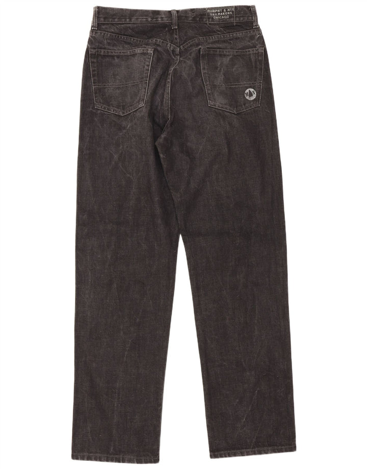 Jeans dritti da uomo Murphy & Nye W34 L33 cotone nero