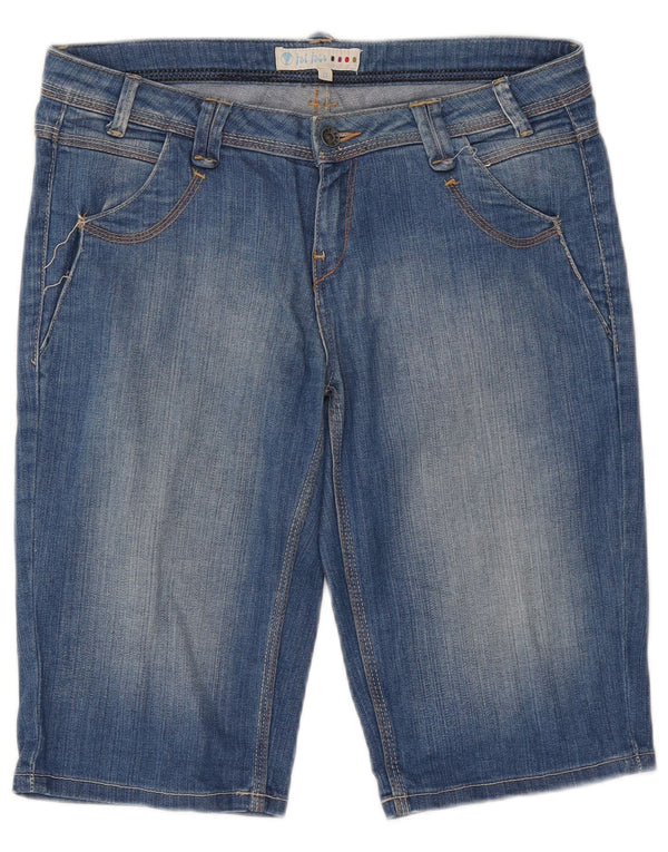 Pantaloncini di jeans da donna Fat Face UK 12 medi W32 cotone blu