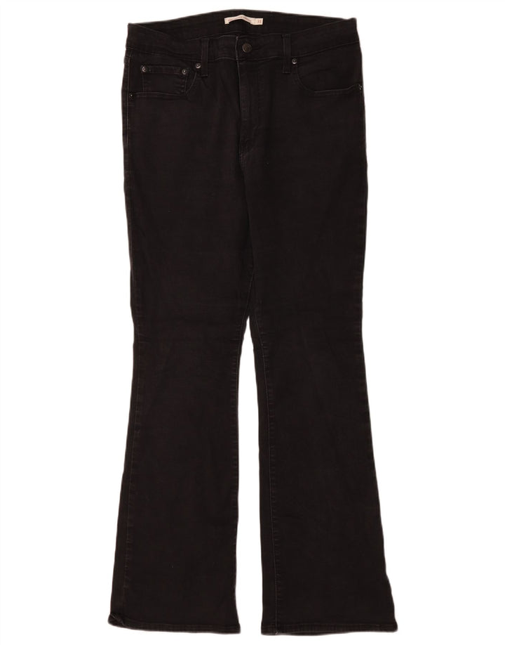 Jeans Levi's da donna 725 bootcut a vita alta W31 L30 cotone nero