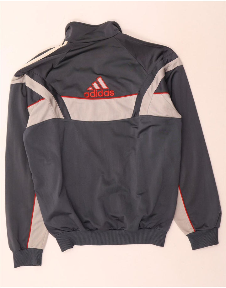 Giacca da tuta grafica da uomo Adidas UK 38/40 Colore grigio medio