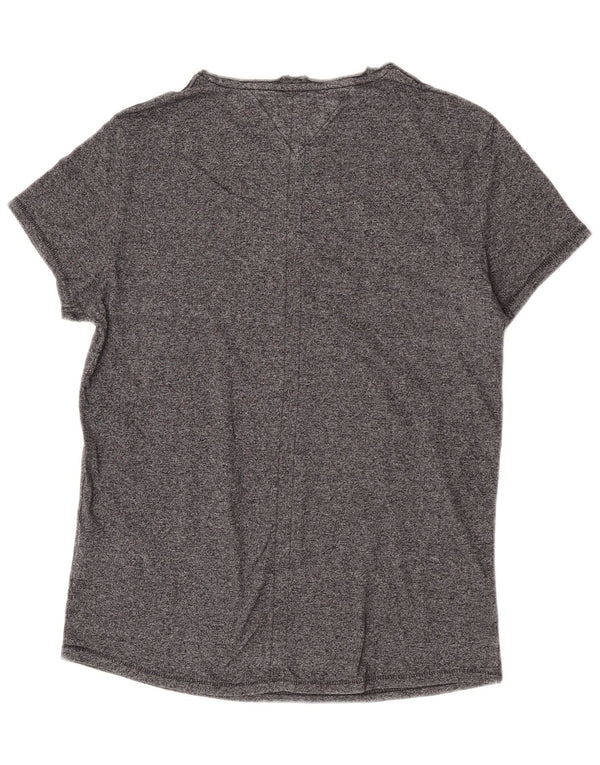 T-shirt da donna Tommy Hilfiger Top UK 14 cotone grigio medio