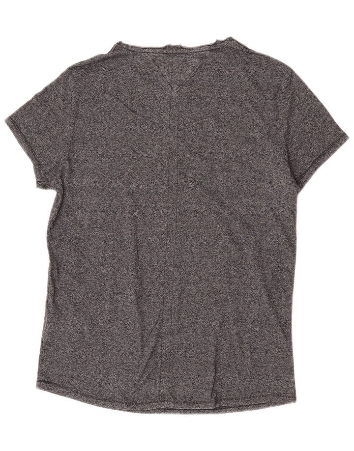 T-shirt da donna Tommy Hilfiger Top UK 14 cotone grigio medio