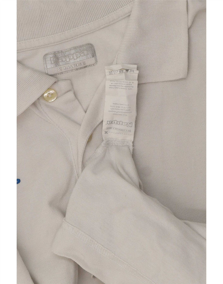 Polo Kappa Uomo XL Cotone Bianco