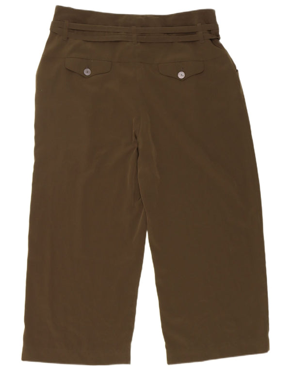 Womens Straight Cropped Trousers UK 16 Large W34 L23