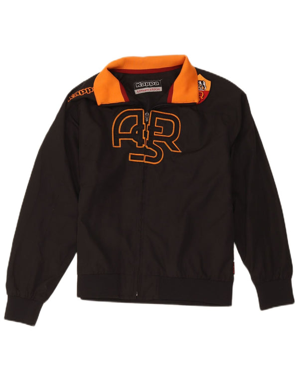 Giubbotto bomber grafico Kappa Boys As Roma 11-12 anni color block nero