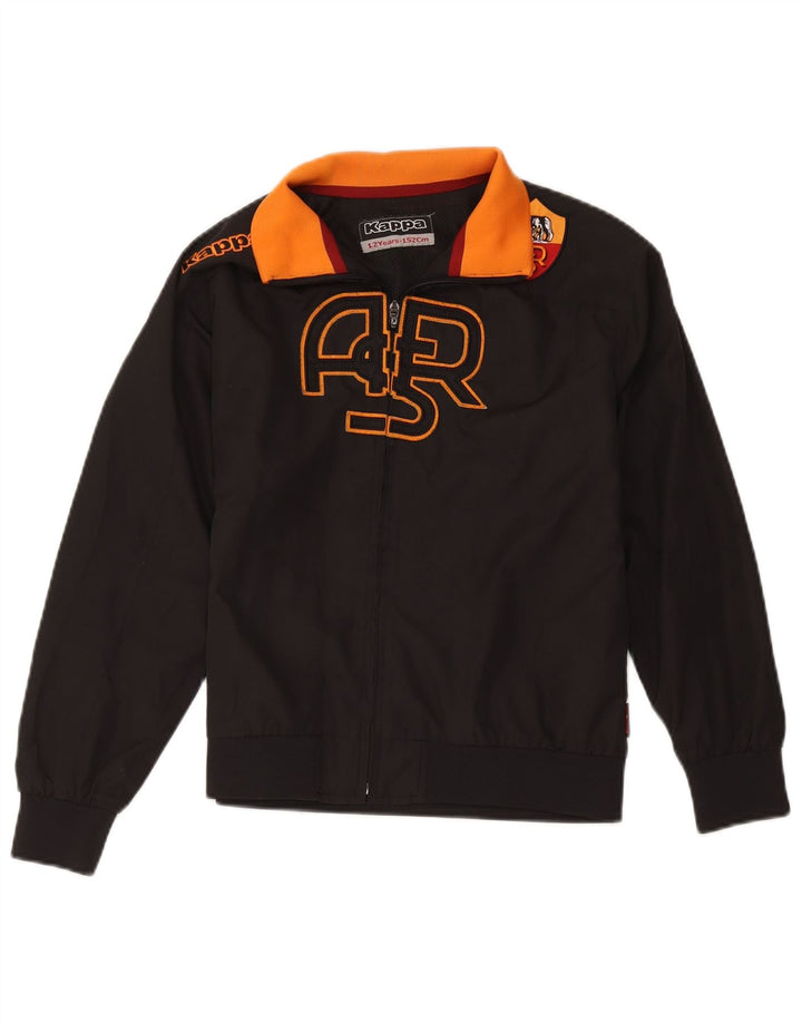 Giubbotto bomber grafico Kappa Boys As Roma 11-12 anni color block nero