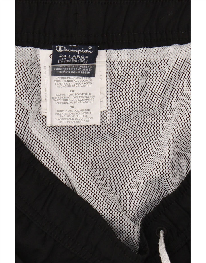 Pantaloncini sportivi grafici da uomo Champion 2XL poliestere nero